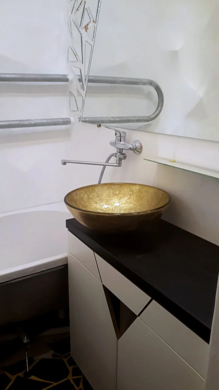 Golden Bathroom Remodel